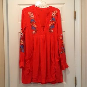 Free People Embroidered dress